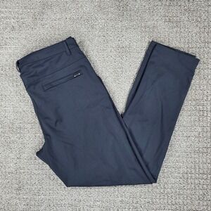 Barbell Apparel Mens Straight Leg Athletic Chino Pants Blue Size 36x32